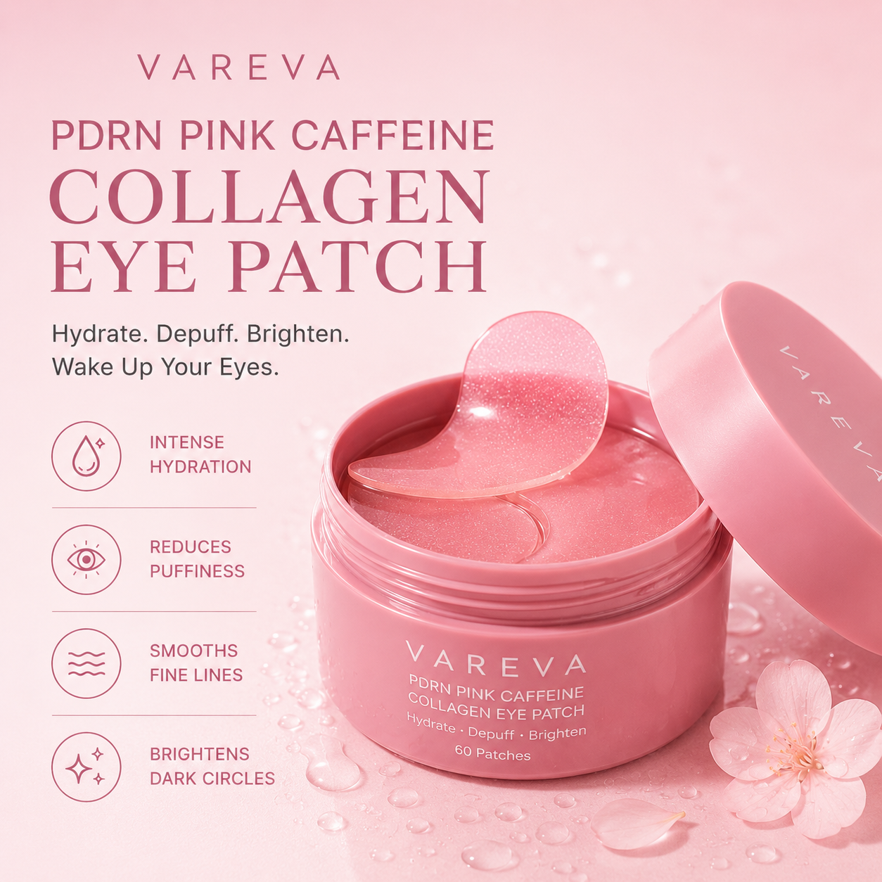 PDRN Pink Caffeine Collagen Eye Patch