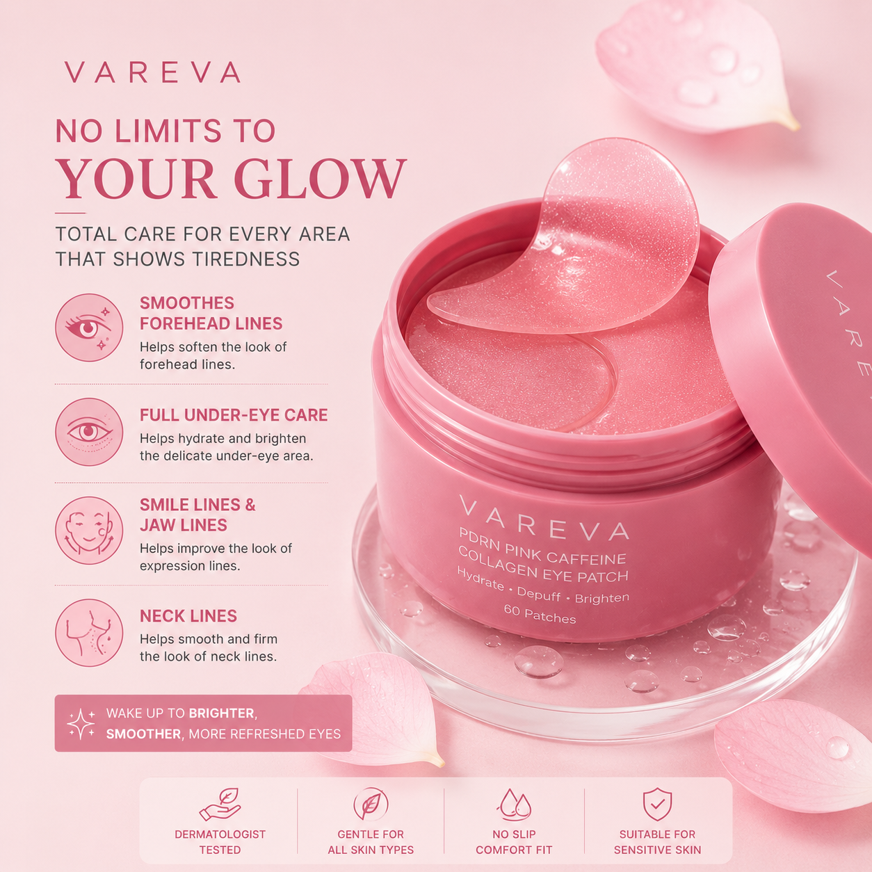 PDRN Pink Caffeine Collagen Eye Patch